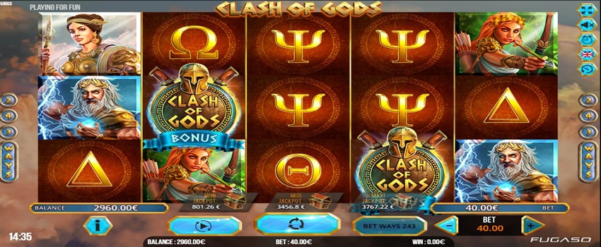 jackpot clash of gods