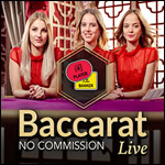 ingen kommission live baccarat
